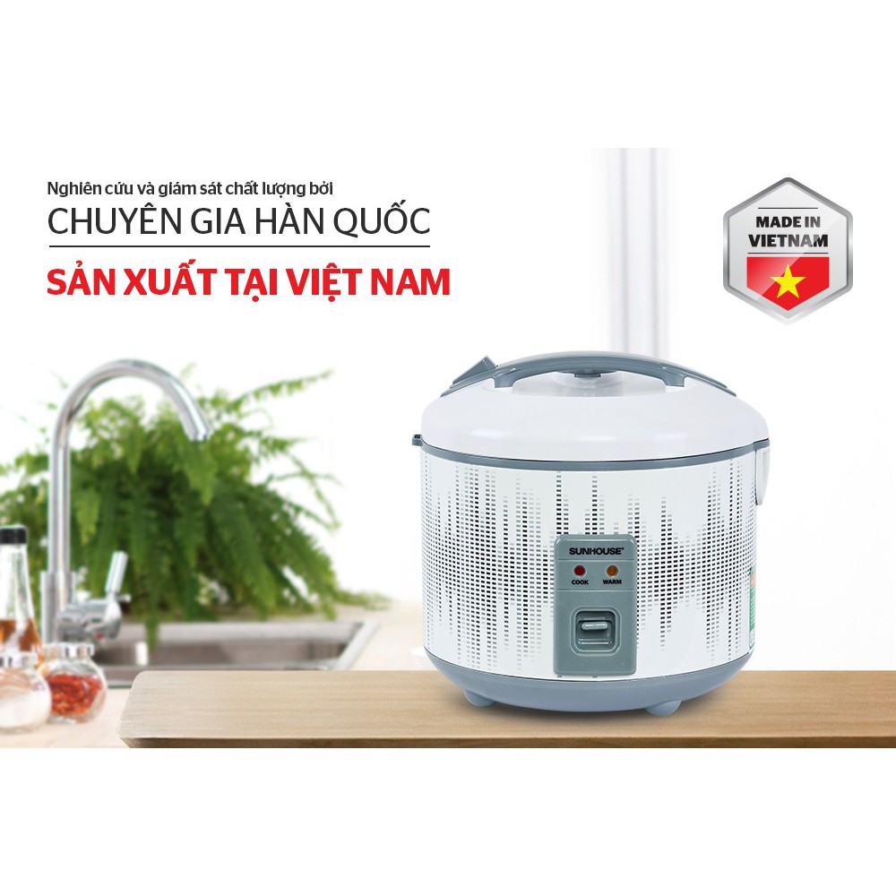 NồI Cơm ĐiệN 1.8L Sunhouse Shd8601 (Có Vỏ)
