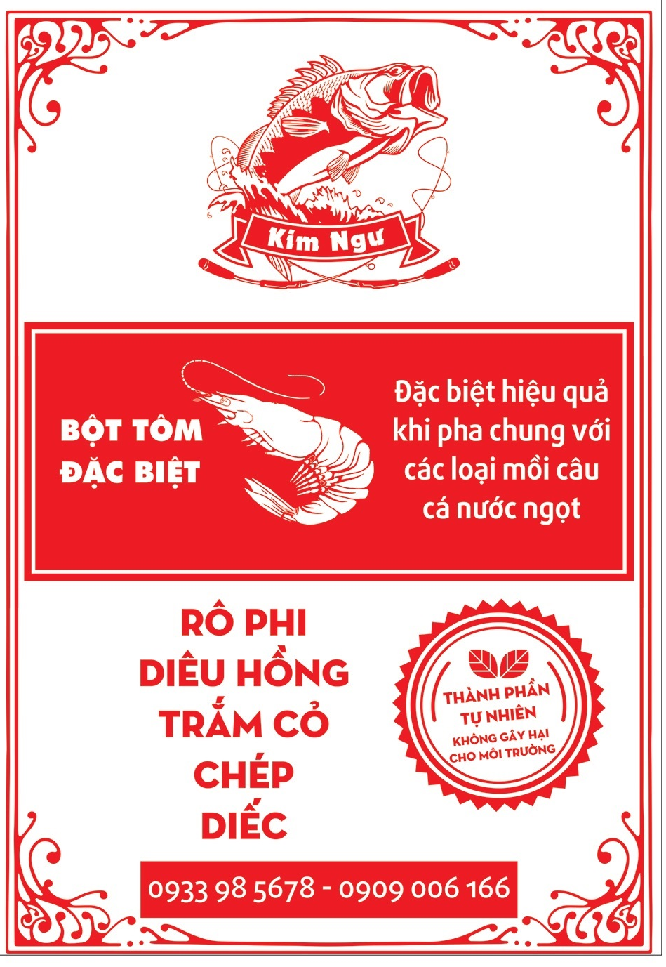 BỘT TÔM ĐẶC BIỆT CÂU CÁ  RÔ PHI  ( ĐỘ ĐẠM CAO)