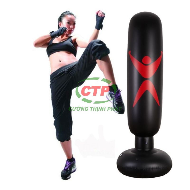 Bao Trụ Đấm Bốc Bơm Hơi Tự Cân Bằng 1m6