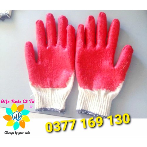 10 đôi găng tay bao tay sơn đỏ