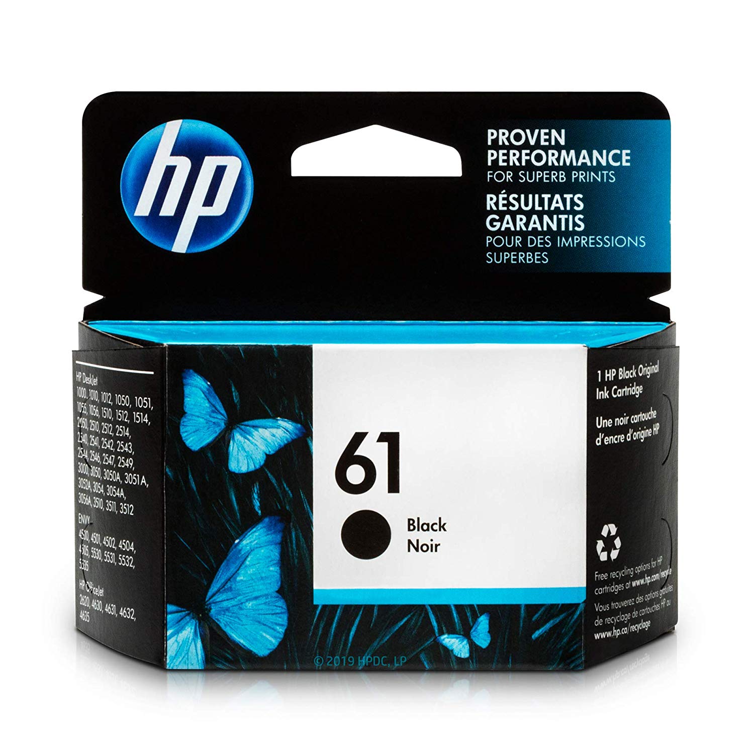 Mực in phun hp 61 black dùng cho máy hp deskjet 1000, 1010,1012,1050, 2050, 3050, 2620 - hàng hp việt nam
