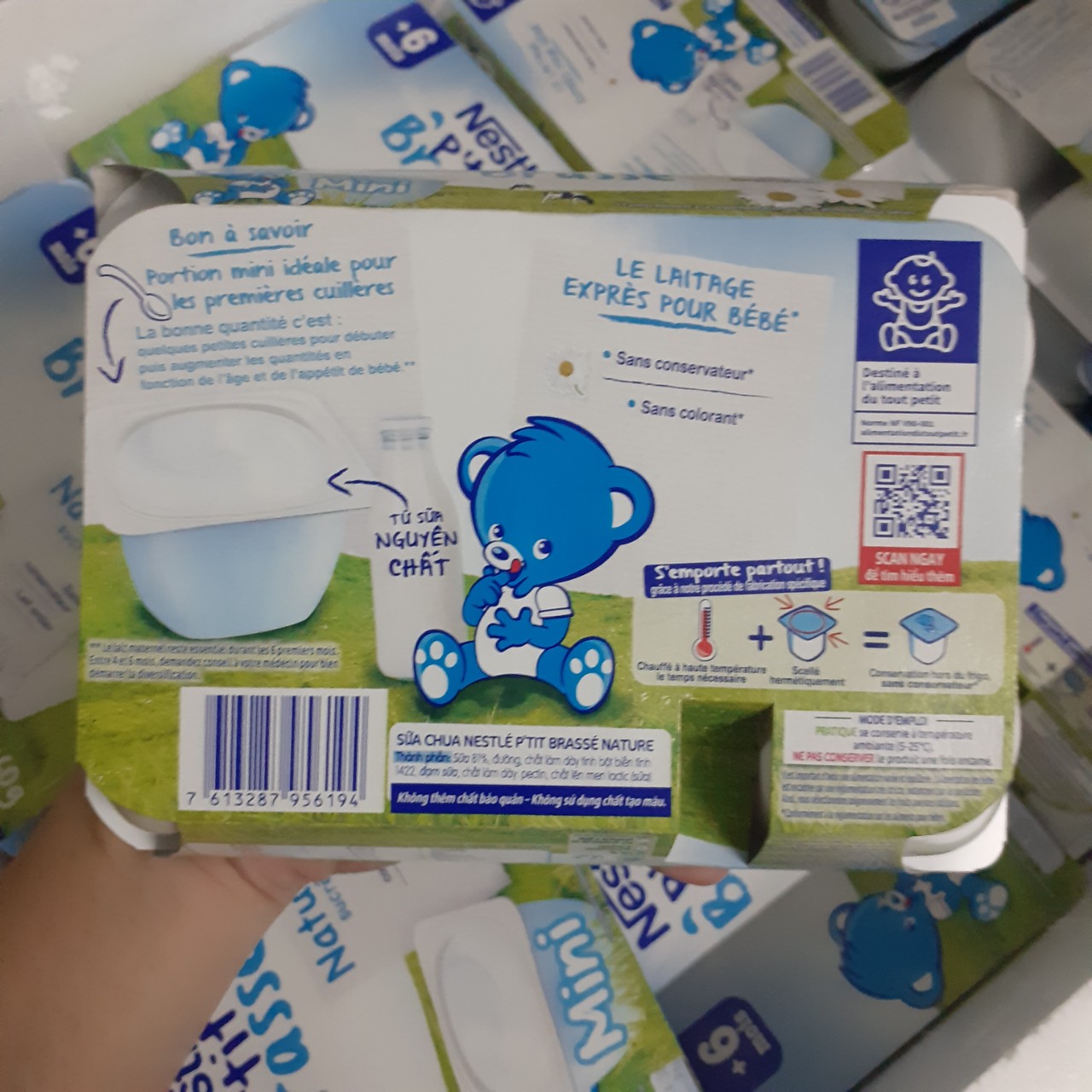 Sữa chua Nestle cho bé từ 6th (lốc 6x60g) 7/2023