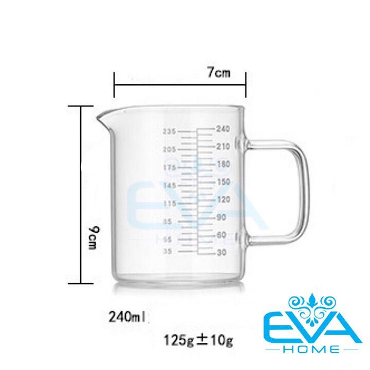 LY THUỶ TINH CHIA VẠCH ĐO LƯỜNG 240 ML