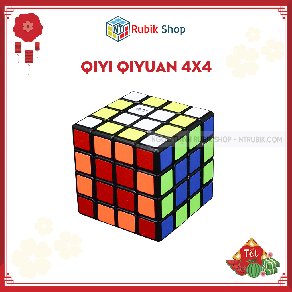 [Hoàn tiền 10%]Đồ chơi rubik 4x4x4 - QiYi Qiyuan W2 4x4x4 Black (Màu Đen)