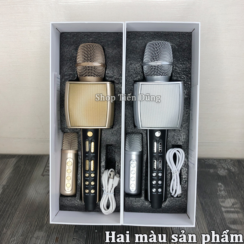 Micro Karaoke Kèm Loa YS98 Bluetooth Kèm 1 Micro Bé Loại 4 Nút