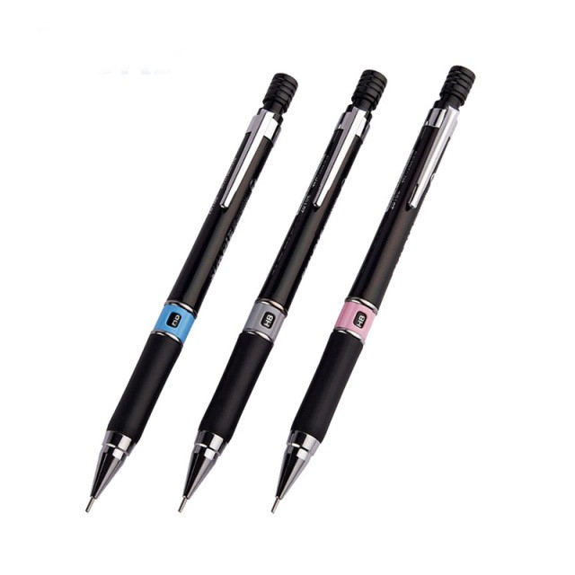 Bút viết chì kim bấm cơ khí baoke simple zd105 / zd-105 ngòi 0.7mm hb