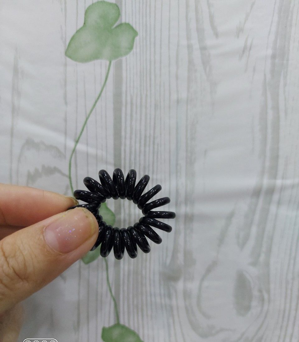 [HCM] DÂY CỘT TÓC LÒ XO ĐEN 3CM , LẺ 1 CÁI