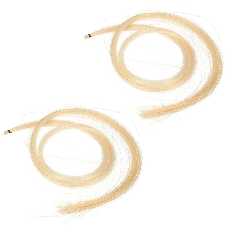 2 Pcs Hanks 29-30 Inch Mongolian Horse Hair for Violin, Viola, Cello, Bass Bow,Photo Color Malaysia