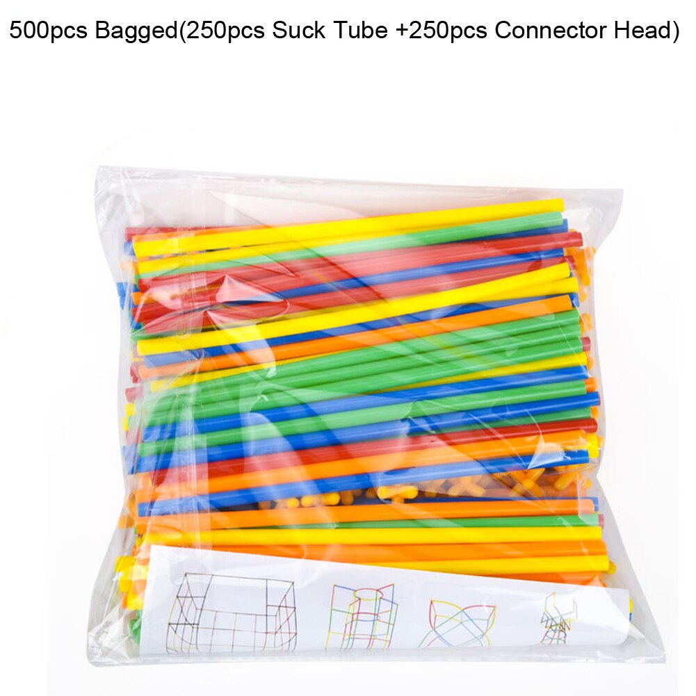 Construction Toy Straw Building Set, Straws Constructor STEM Building