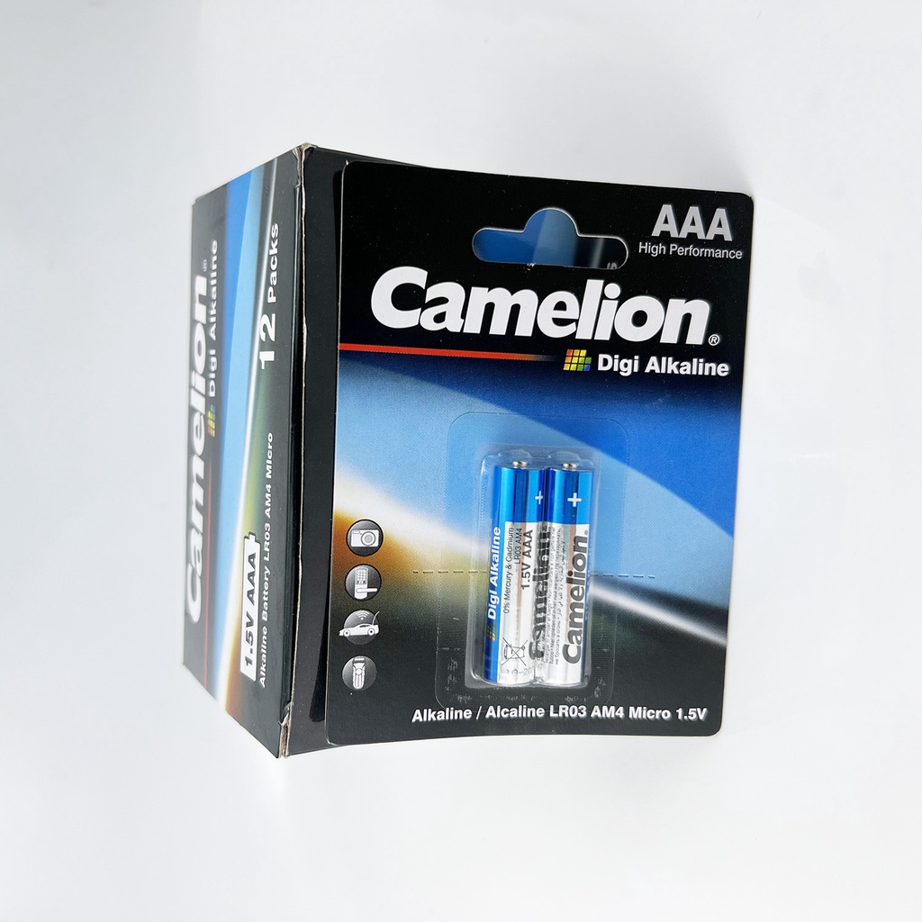 [NHẬP KHẨU CHÍNH HÃNG] PIN AA, AAA DIGI ALKALINE CAMELION (1.5V) 2 viên/ vỉ LR6/LR03