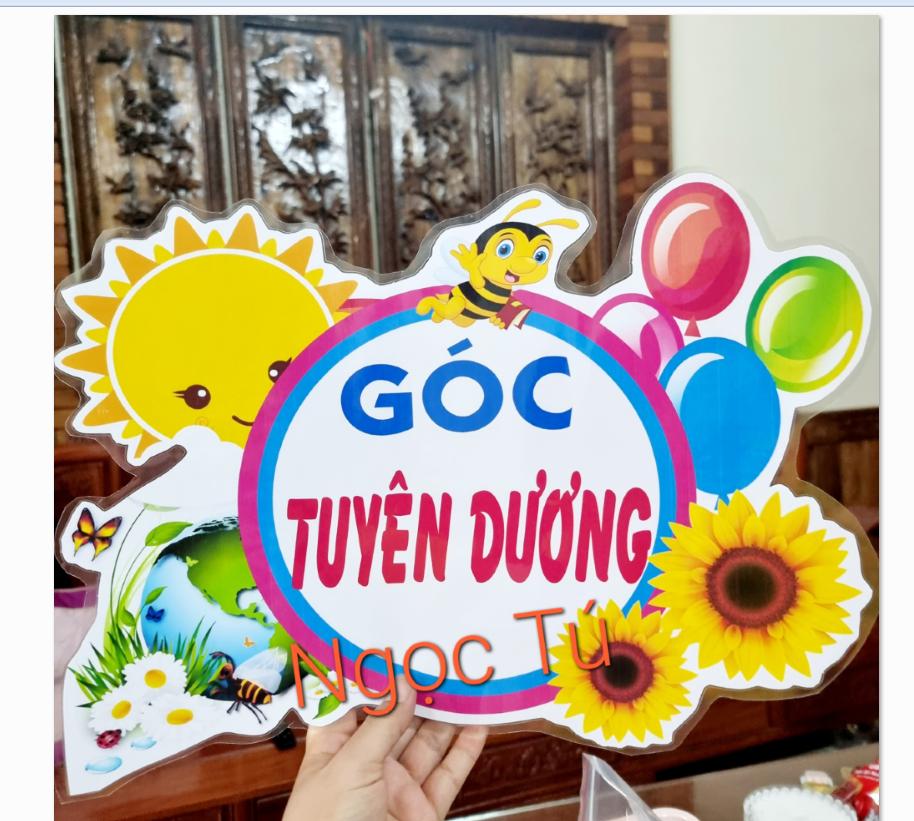 (Đồ dùng dạy học MCH) Tên Góc tuyên dương - khổ A3