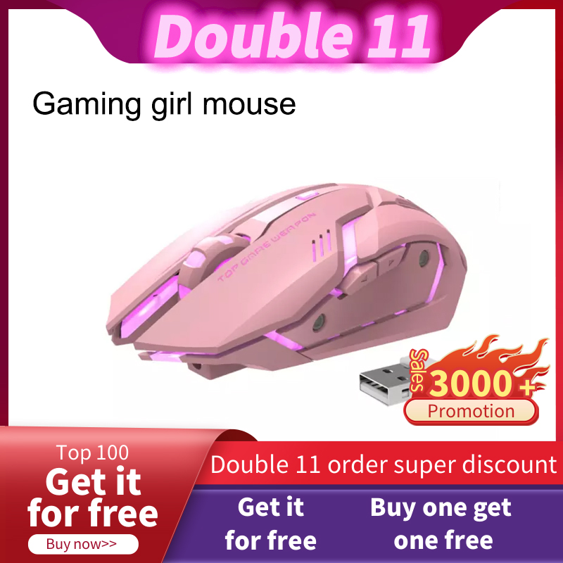 Chuột Chơi Game Quang Không Dây USB Có Đèn Nền Im Lặng Có Thể Sạc Lại T1 Ergonomic 2.4G