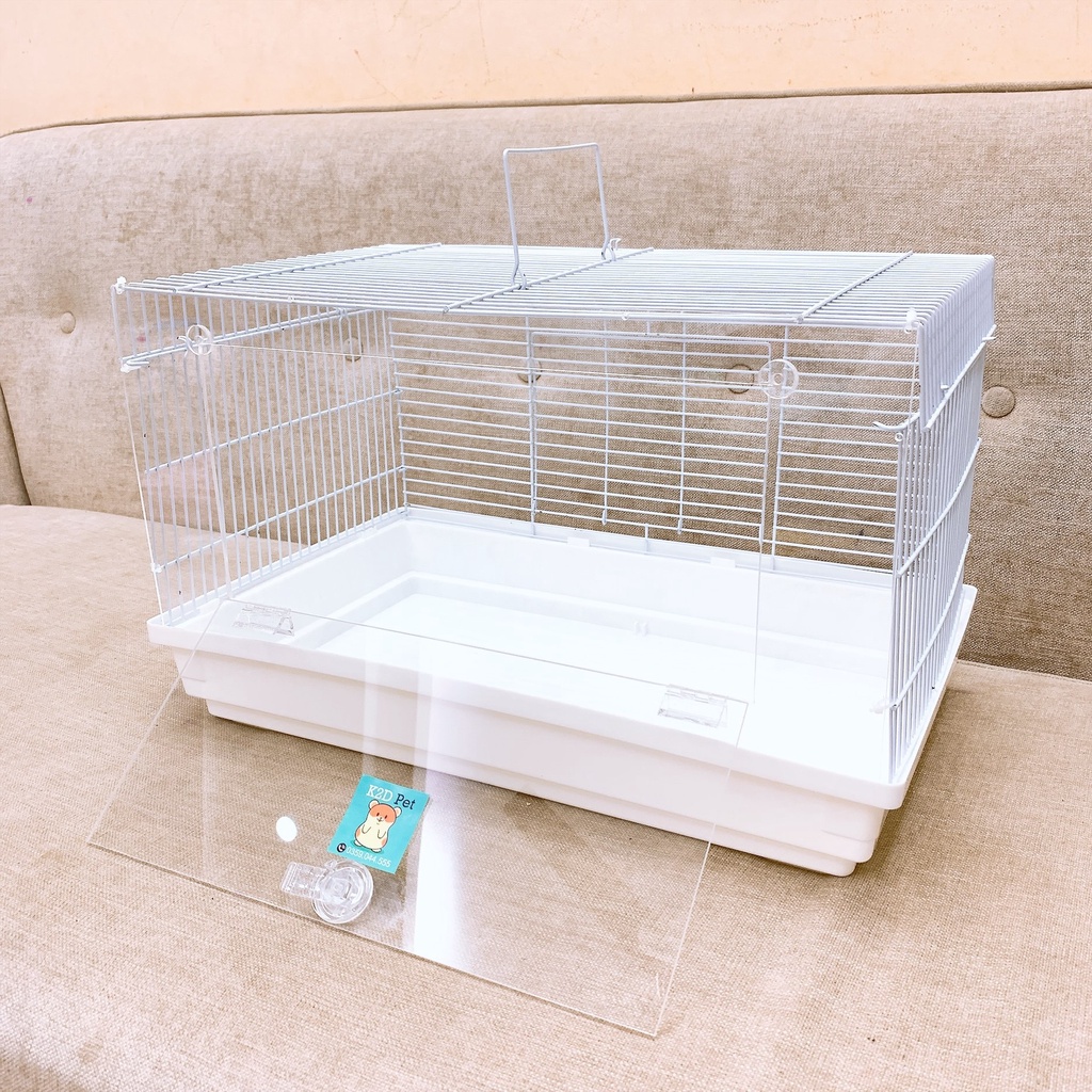 [Hoàn tiền 10%]Lồng Hamster Size Đại mặt mica 47x30cm