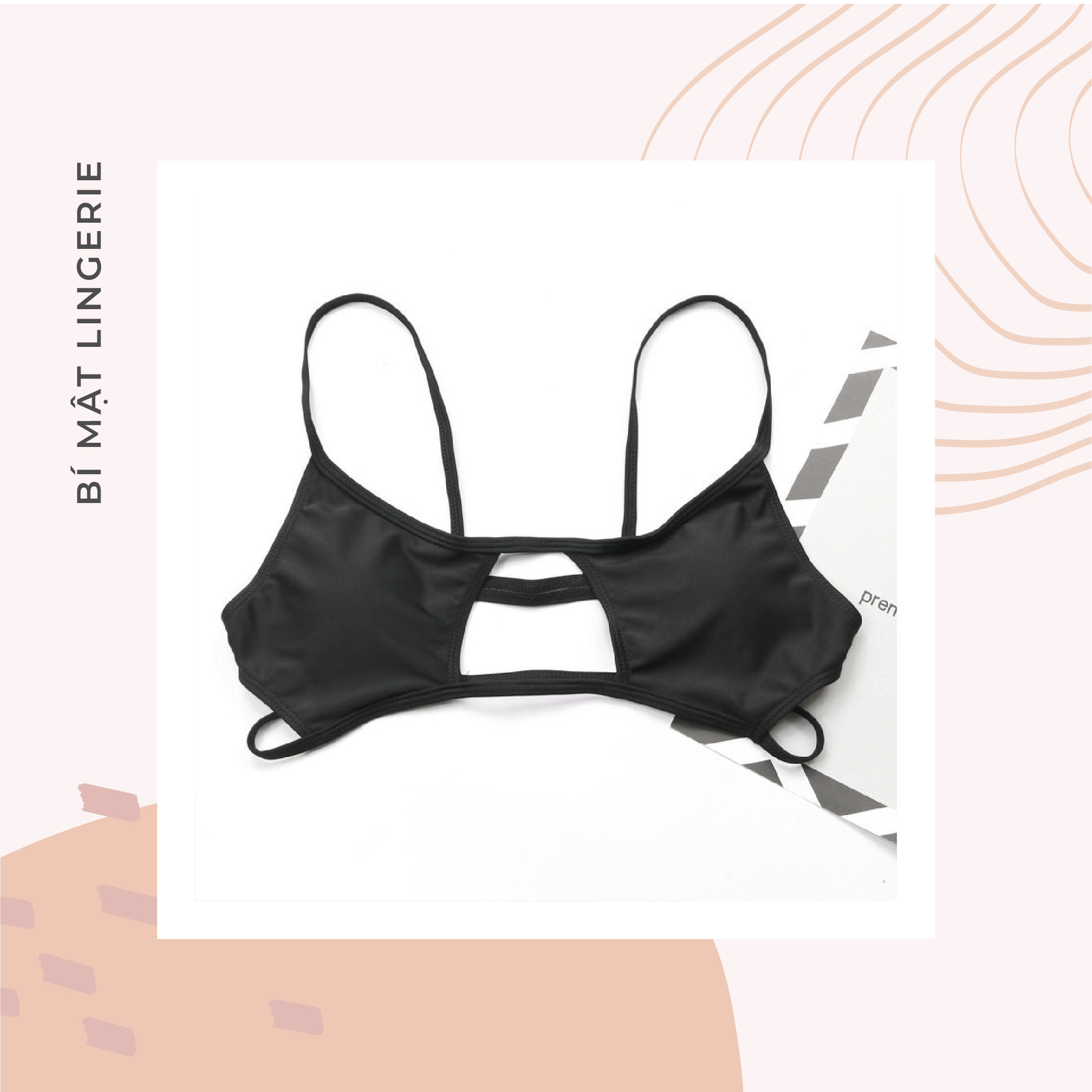 Bikini buộc dây cutout ngực sexy