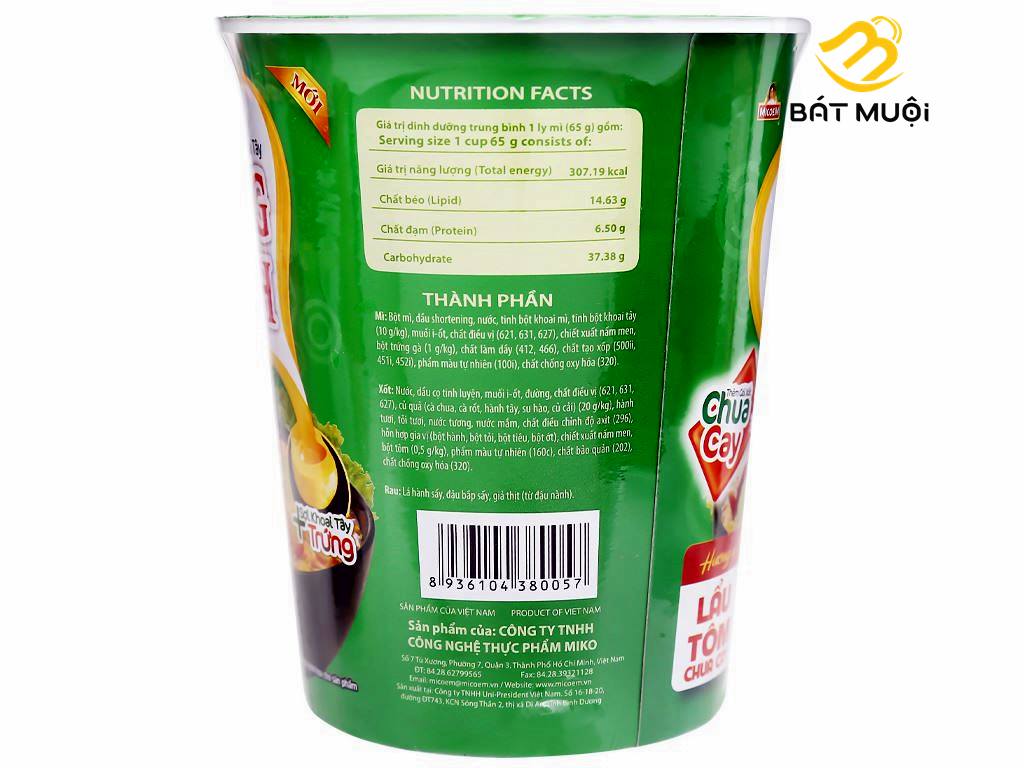 Mì Ly Cung Đình 65g - Thùng 24 ly - CTY BÁT MUỘI