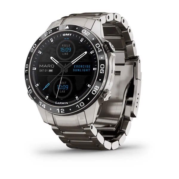 Bonus Miles Garmin® MARQ® Aviator Modern Tool Titanium CaseStrap Smartwatch