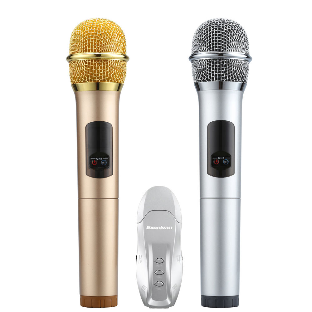 Mic Karaoke Không Dây Excelvan K18U (Mic đôi)/excelvan K18V(míc đơn)