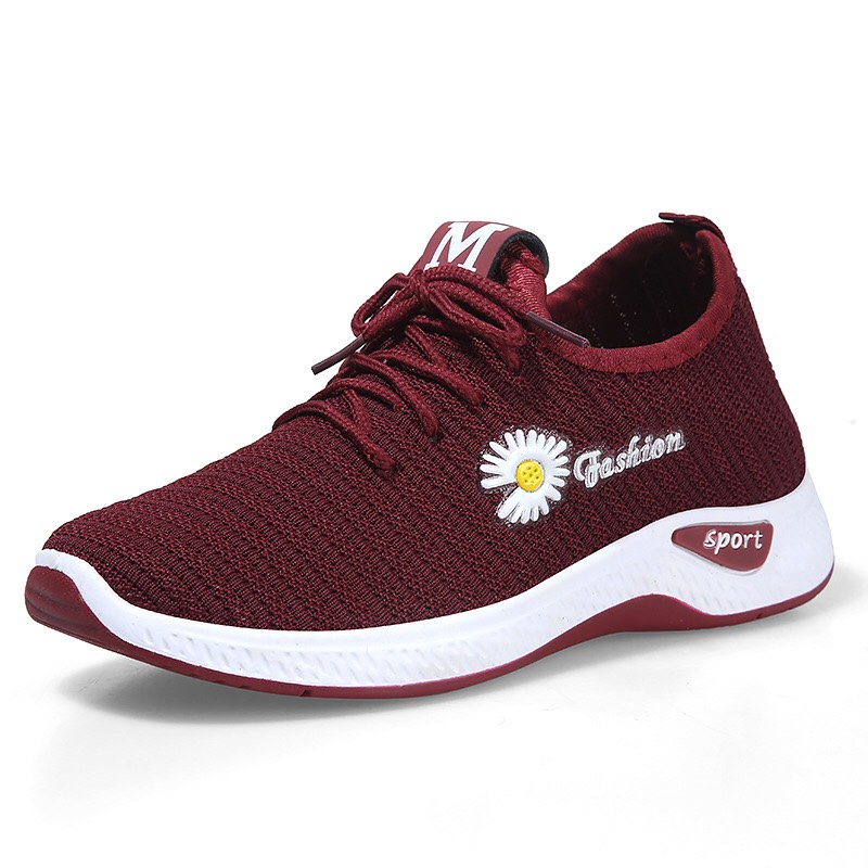 [Hoàn Tiền 15%]Giày sneaker nữ bông cúc siêu hot