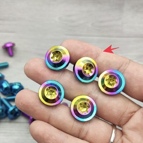 Bộ 6 ốc titan gr5 dè trước chắn bùn winner x v2, v3 2022