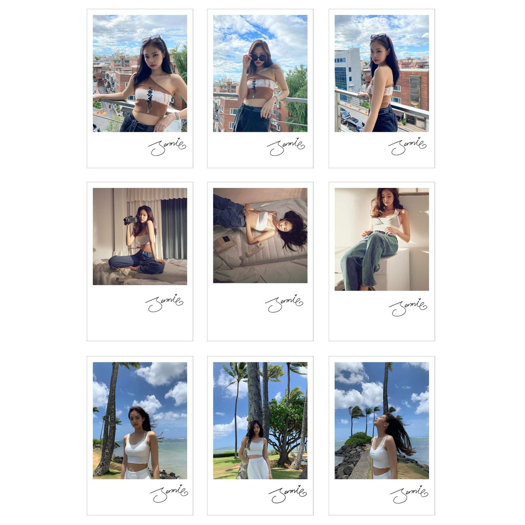 [Ép Lụa] Lomo Card 36 Ảnh BLACKPINK - JENNIE INSTAGRAM (có chữ ký)