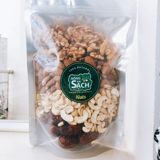 Hạt Dinh Dưỡng Organic Tươi 500g (Hạt còn sống đẻ làm sữa hạt)