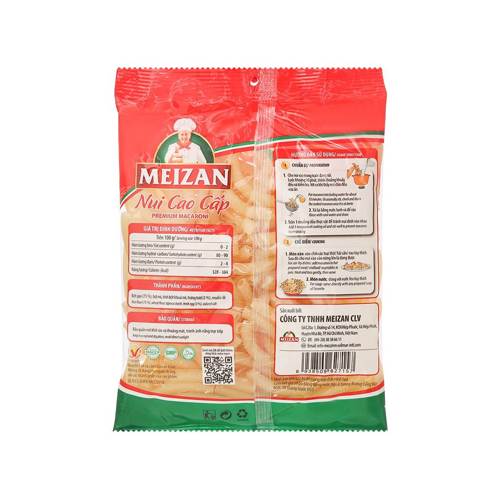 Nui cao cấp Meizan gói 400gr