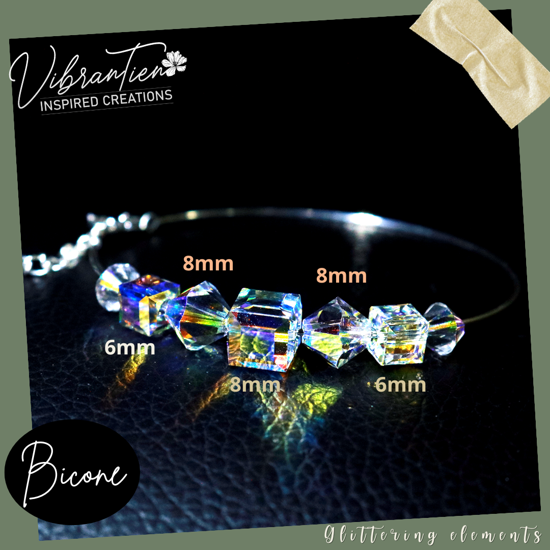 Pha lê Swarovski nón 3mm/4mm/6mm (1viên)