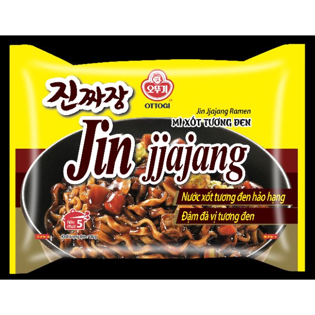 Combo 10 gói - Mì Xốt tương đen OTTOGI 135g