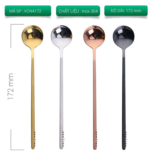 [Hcm]Stainless Steel Coffee Spoon 17cm