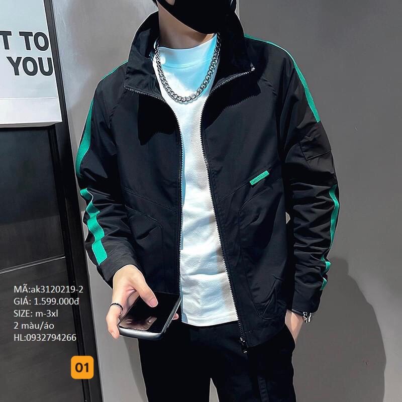 Áo khoác dù thể thao UNISEX 2 lớp nam nữ