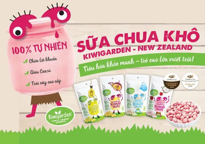 Sữa chua khô ăn dặm Kiwigarden vị truyền thống 20g cho bé từ 7 ...
