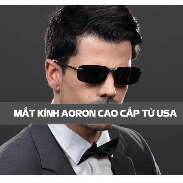 Mắt kính mát nam, kính râm nam cao cấp AORON