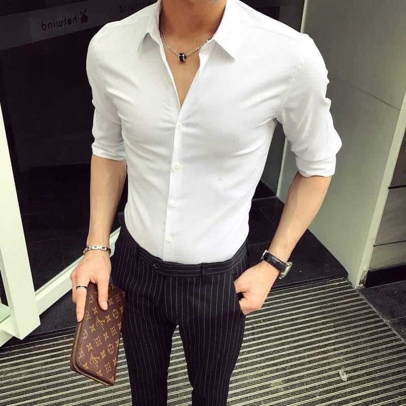 COMBO BỘ QUẦN ĐEN ÁO TRẮNG SOÁI CA THỜI TRANG MỚI