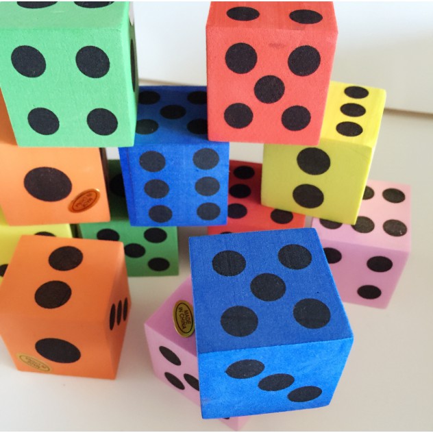 4 Xúc Xắc/Xí Ngầu (Dice) Xốp/ Nhung