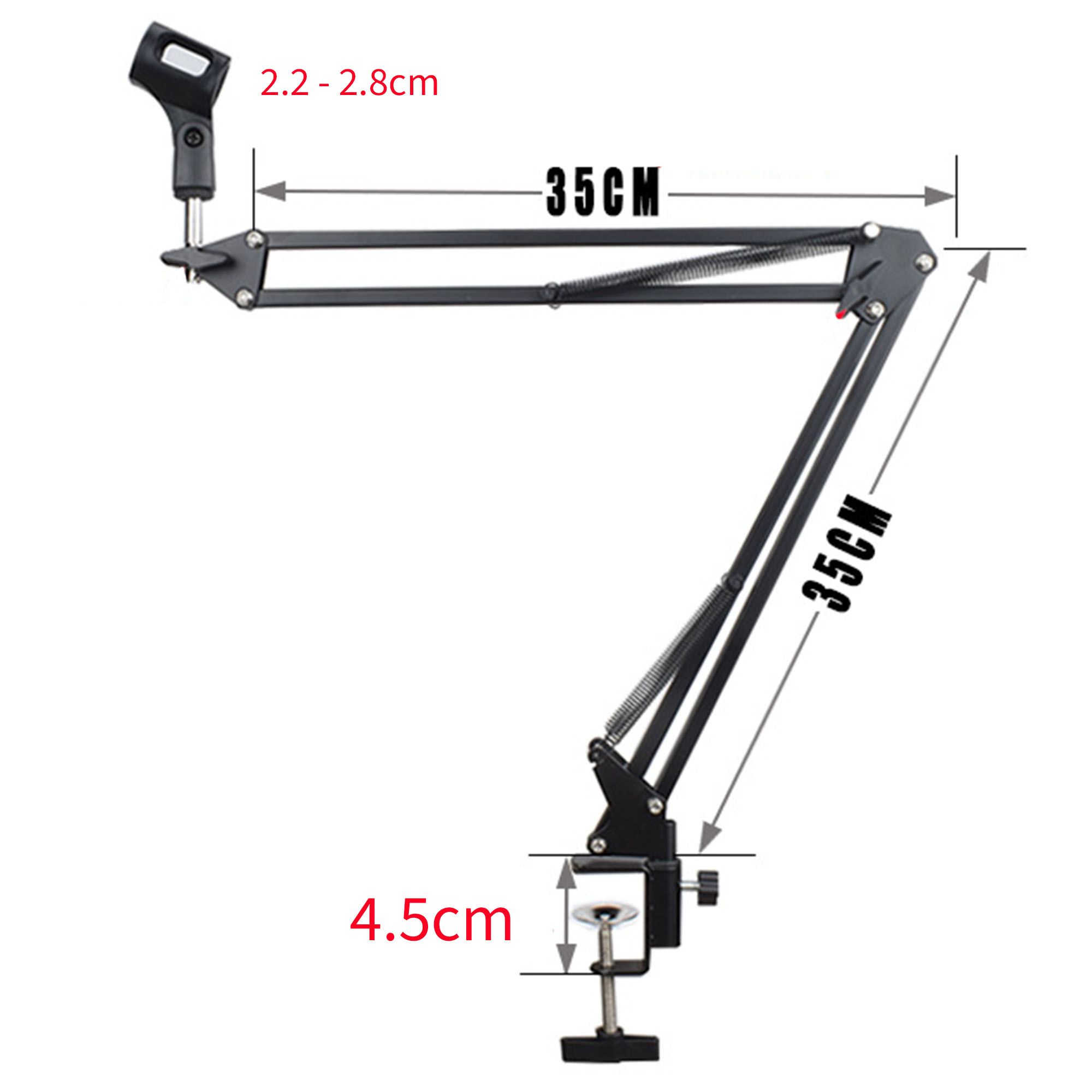 Chân Mic kẹp bàn tiêu chuẩn micro thu âm NB35( dành cho phòng thu)