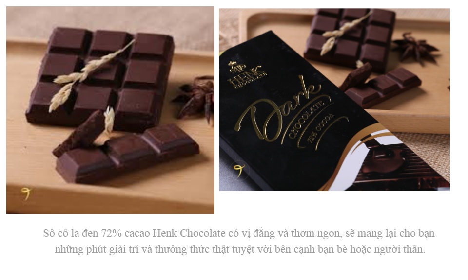[HCM]Socola đen 72% thanh 50g