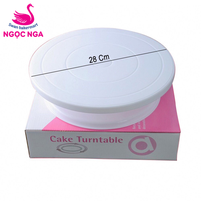 BÀN XOAY NHỰA BÁNH KEM