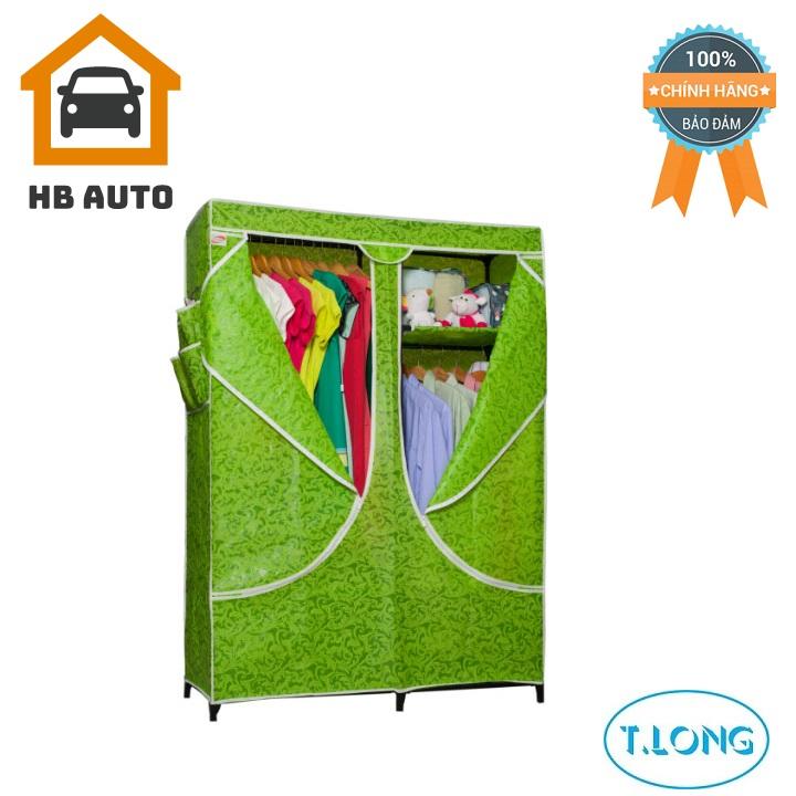[FreeshipMAX] Tủ Vải Thanh Long 03- TVAI03 có 2 buồng (118x46x158 cm)