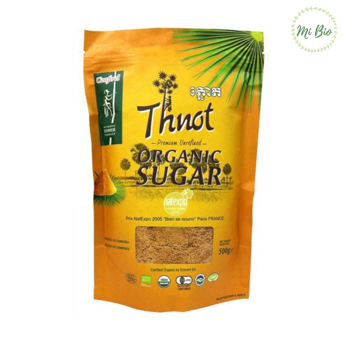 Đường thốt nốt hữu cơ 500gr - Thnot Organic Sugar