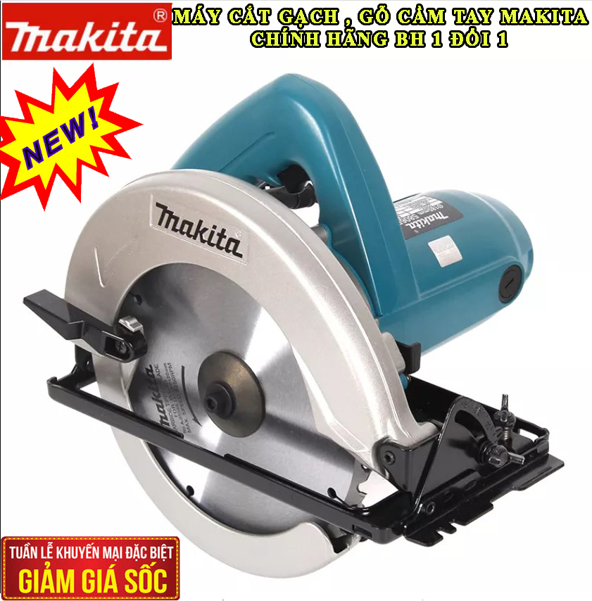 Máy Cắt Gạch Makita, Máy cắt gạch đá Makita M0401B (110mm) công suất 1.200w, tốc độ không tải 13,800 v/p, góc cắt 90 độ, độ dày tối 32mm, chất liệu hợp kim rắn chắc, chống va chạm và không hoen gỉ, cắt được khô và ướt.
