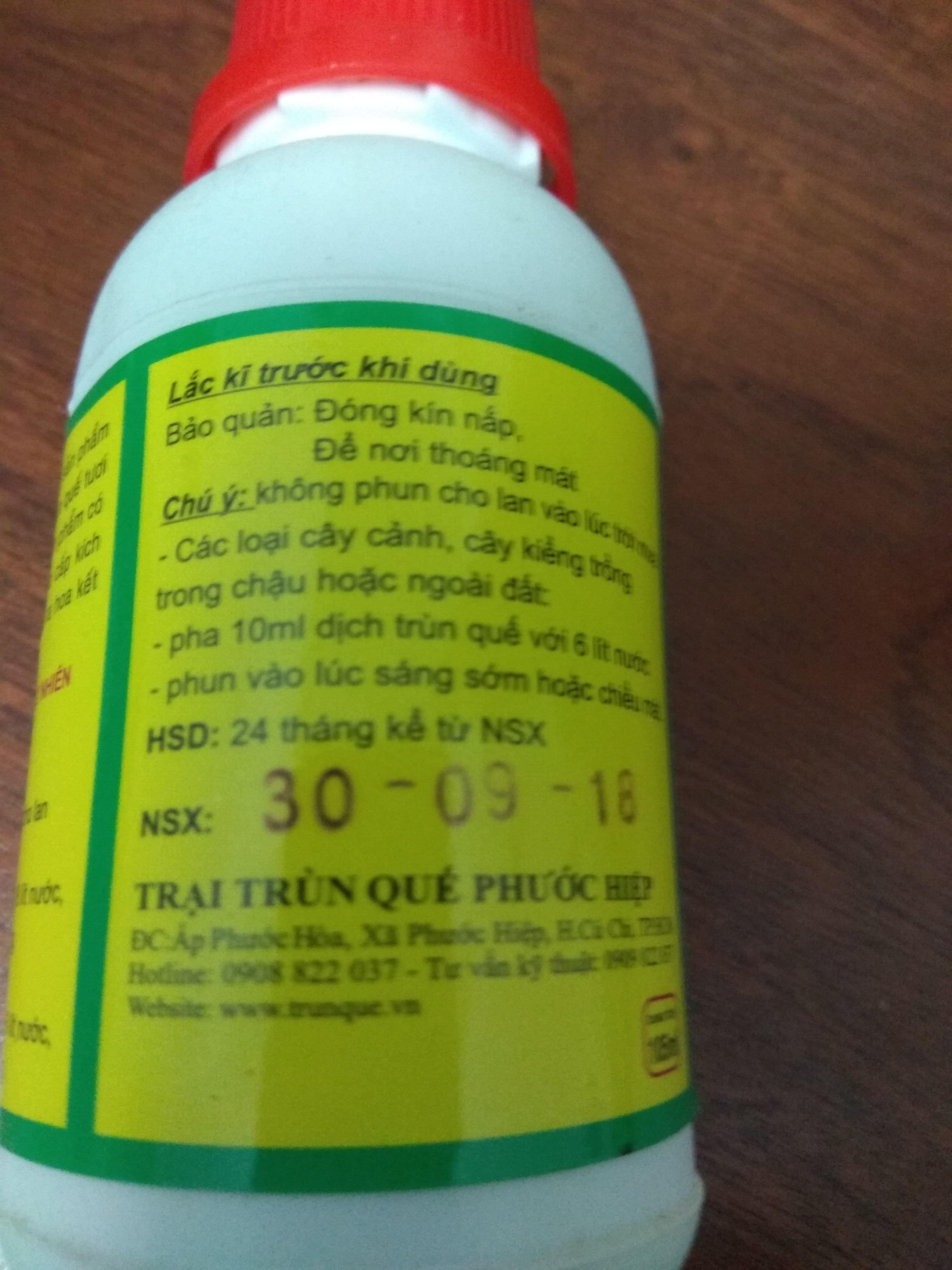 Dịch trùn quế chuyên cho phong lan - 105 ml