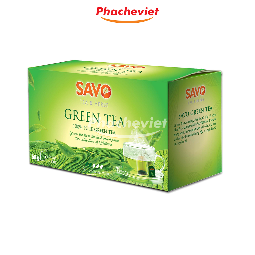 Các loại Trà Savo Hộp 40g (20 túi lọc x 2g/gói)