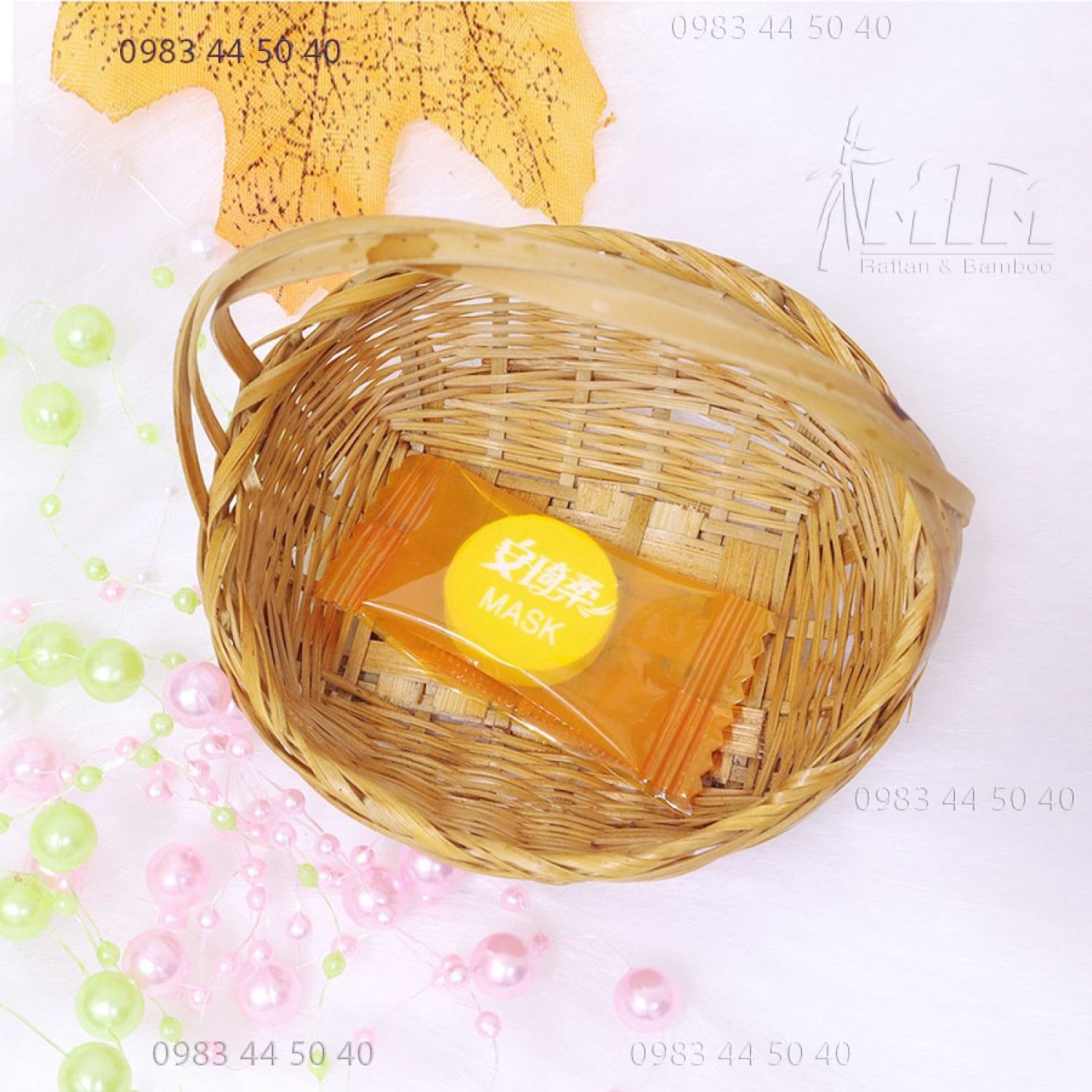 Giỏ tre mini l Lãng hoa nhí - decor/trang trí, phụ kiện chụp hình.