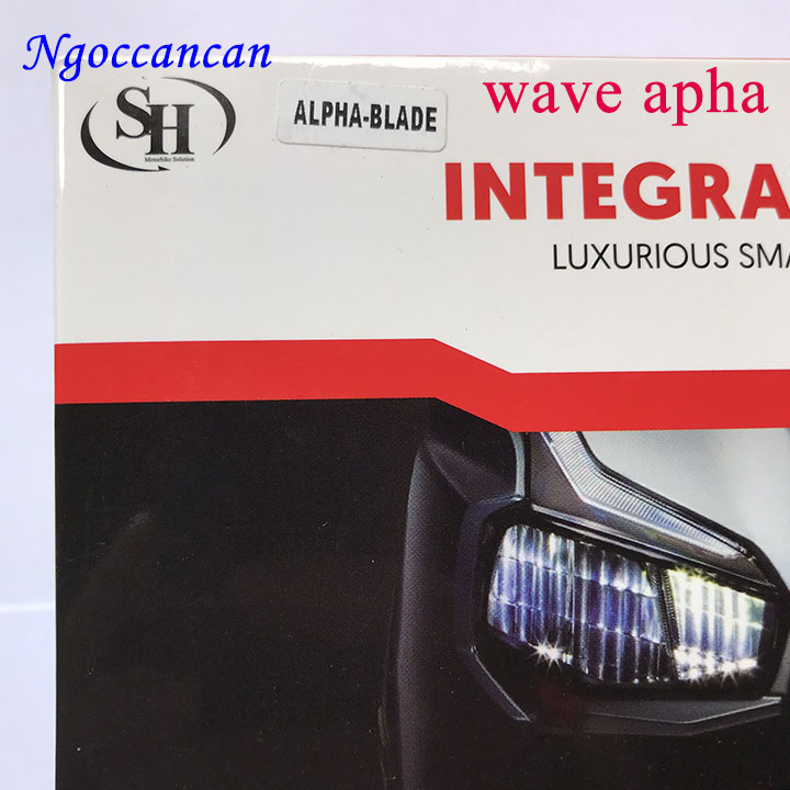 Mạch Tắt Đèn Xe Máy  Wave Alpha Có Công Tắc Passing Nhấp Nháy Đèn Pha