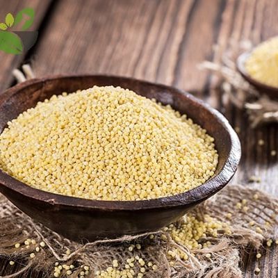 Hạt kê vàng đã tách vỏ hũ 500g .