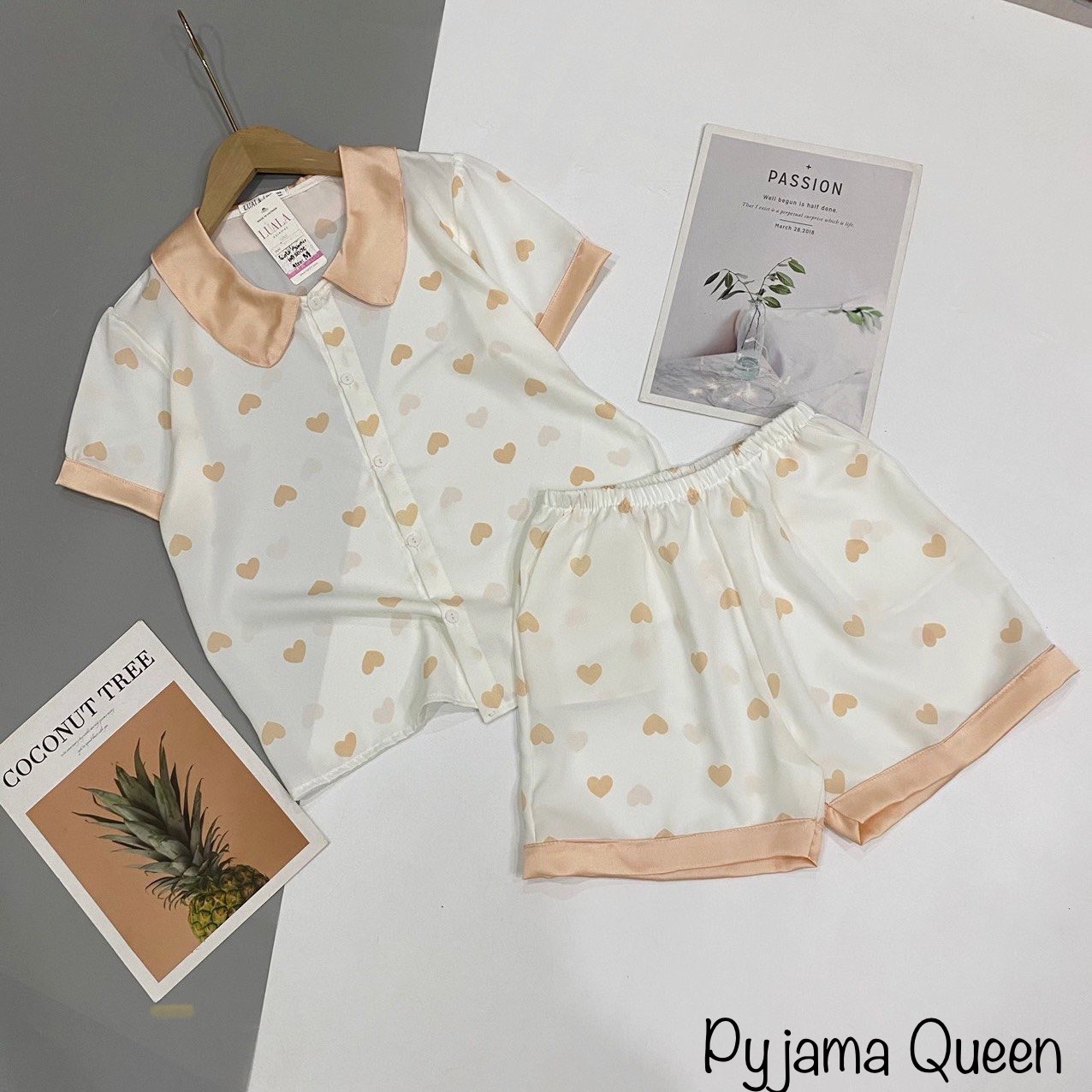 [Freeship] Đồ bộ nữ mặc nhà, set đồ ngủ lụa latin, mango cao cấp Pyjamas nữ cộc đùi, Pyjama Queen, chất lụa mềm mại, êm ái