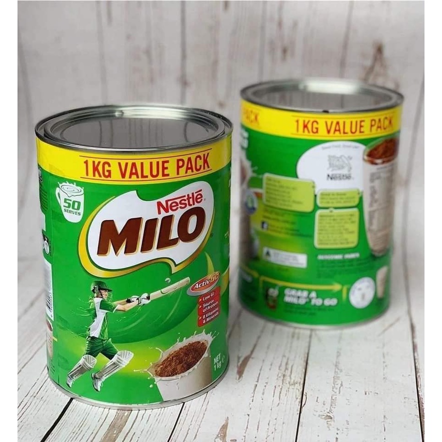 Sữa Bột Milo Nestle Value Pack Úc 1000g