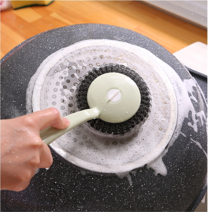 Cọ Xoong Nồi Miếng Rửa Chén Dĩa Có Tay Cầm