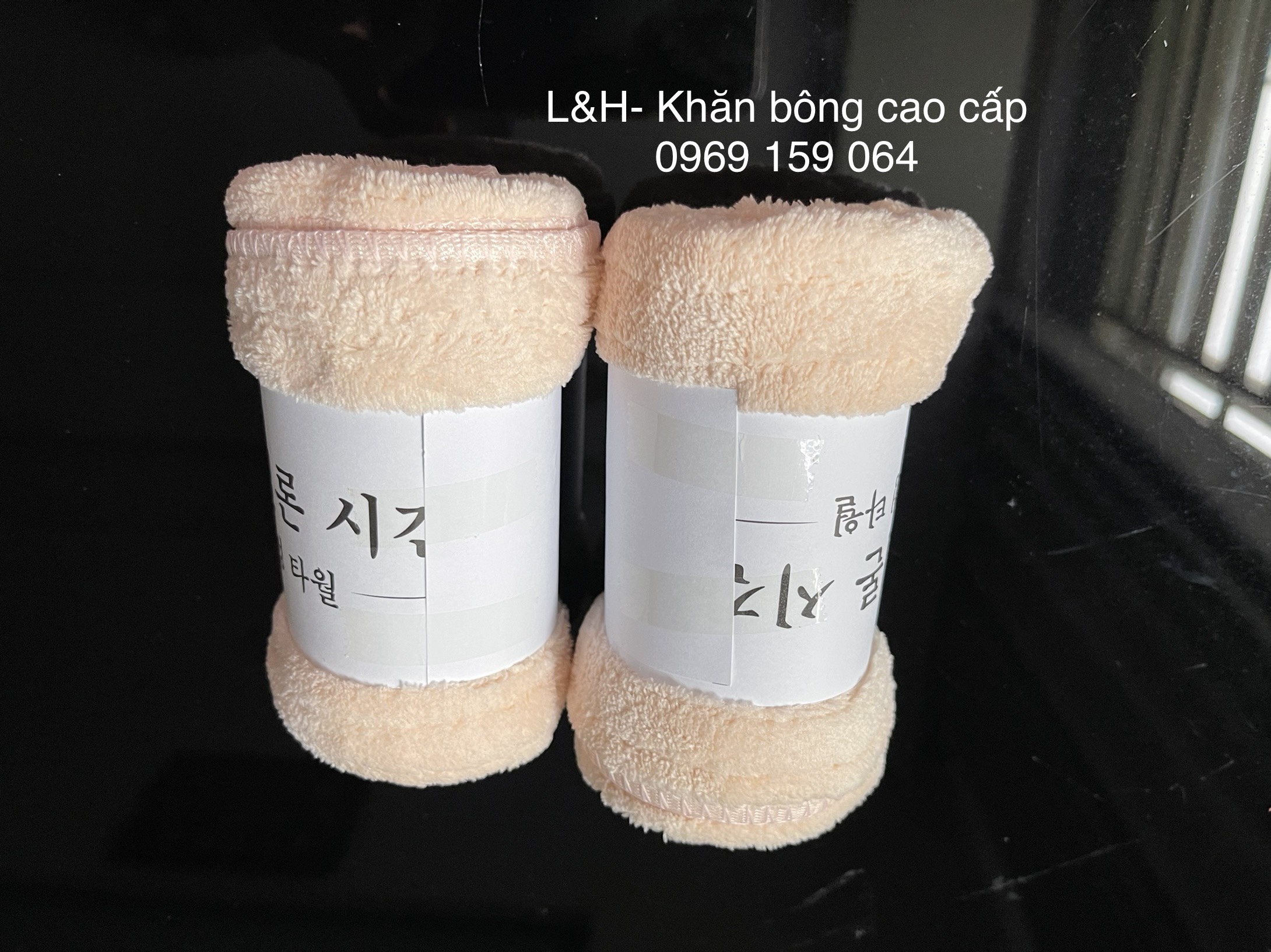 Khăn mặt lông cừu cao cấp,Trơn, KT 30x50cm