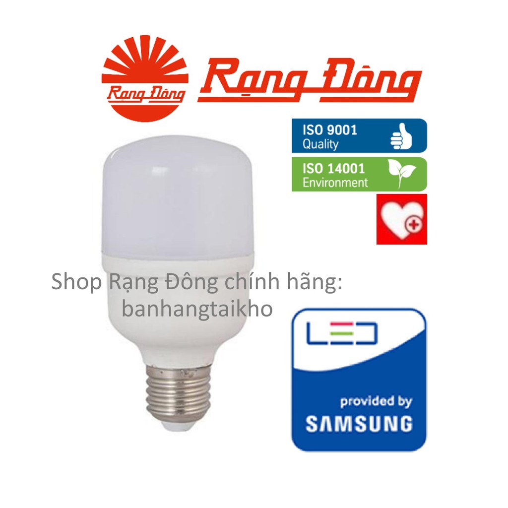 Bóng đèn led trụ 12w rạng đông - samsung chipled